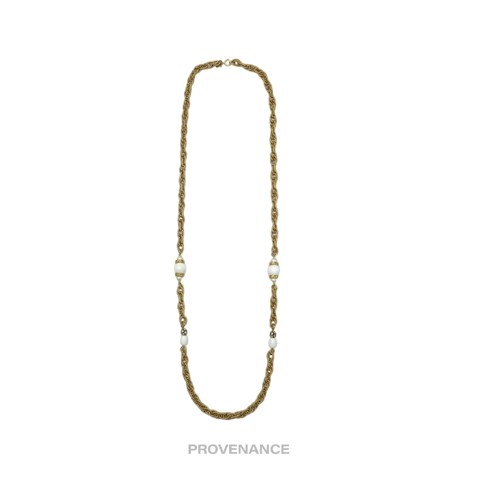 Givenchy Large Pearl Gold Chain - 1