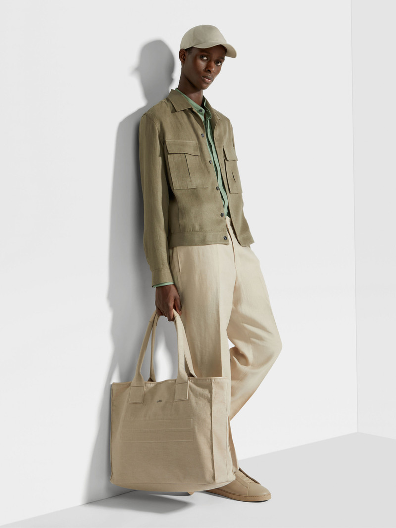 ZEGNA OASI LINO OVERSHIRT outlook