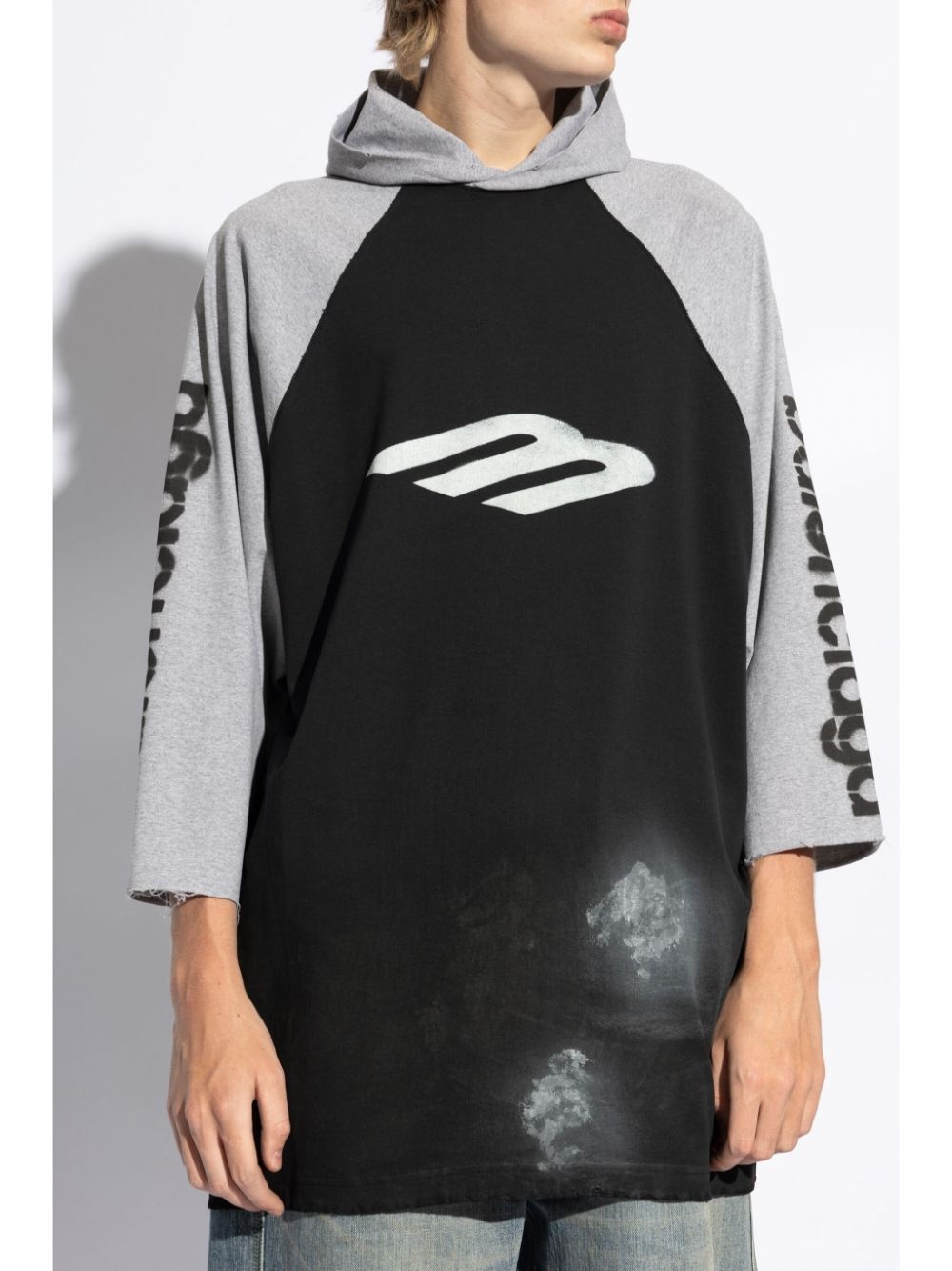 hooded stretch-cotton t-shirt - 3