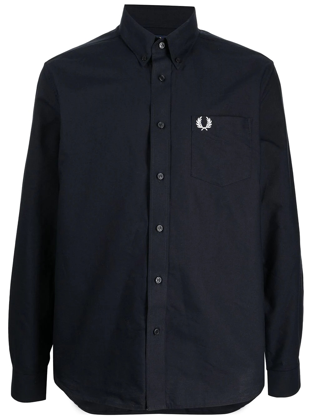 logo embroidered shirt - 1