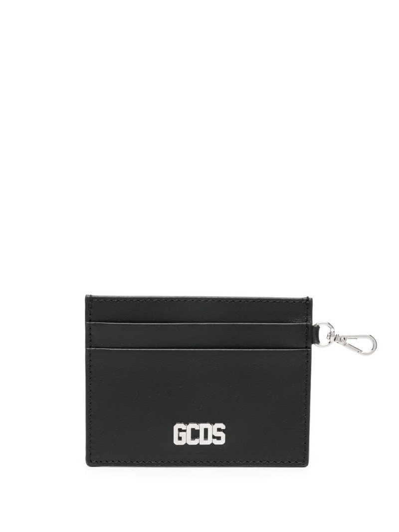 Comma logo-plaque leather cardholder 1