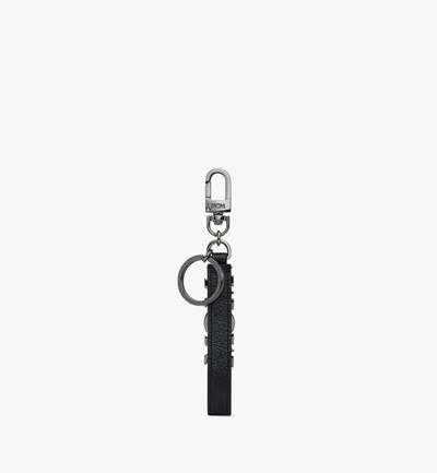 MCM Aren Logo Key Holder in Crushed Leather outlook