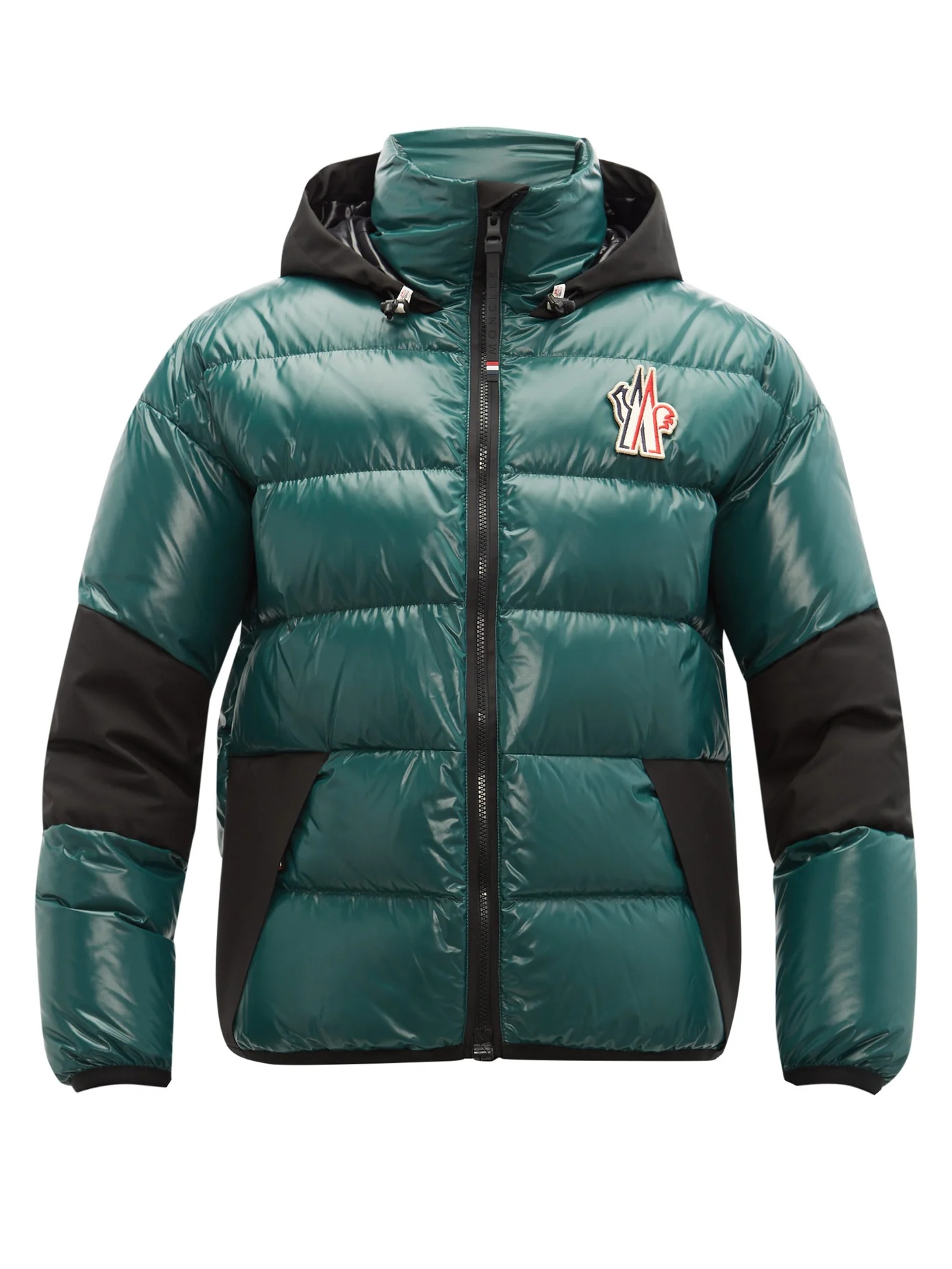 Hooded quilted down ski jacket - 1