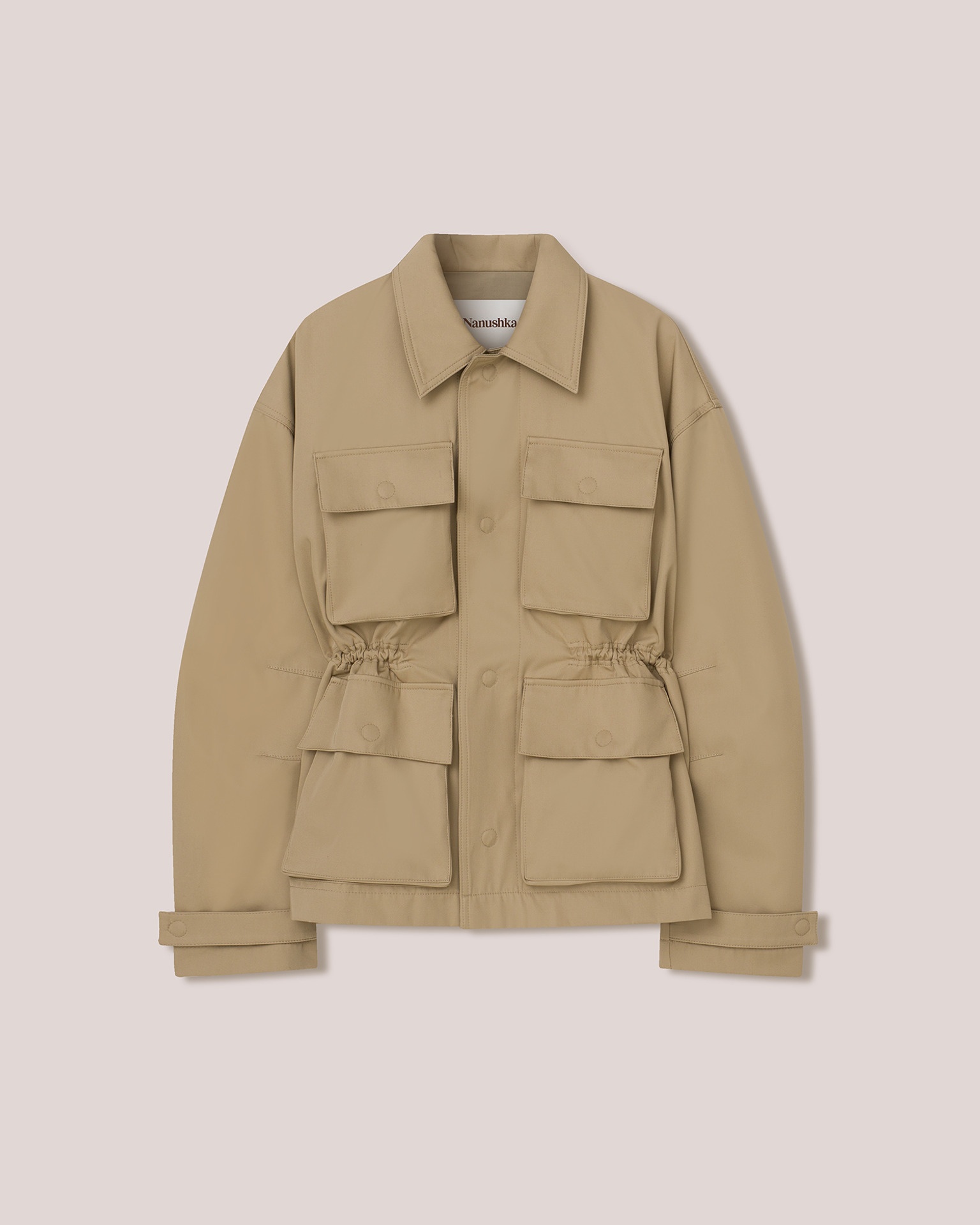 WILL - Bonded-twill utalitarian jacket - Beige - 1
