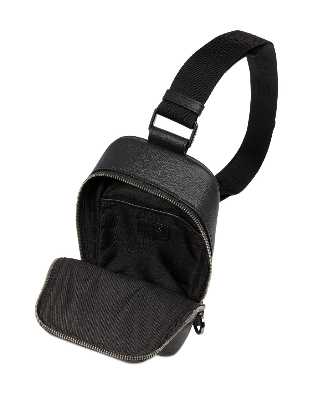 leather zip-fastening backpack bag - 4