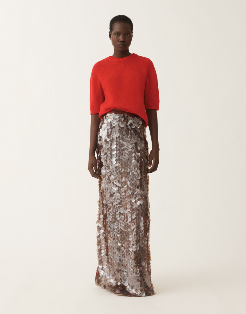 Skirt in printed sequin tulle 3