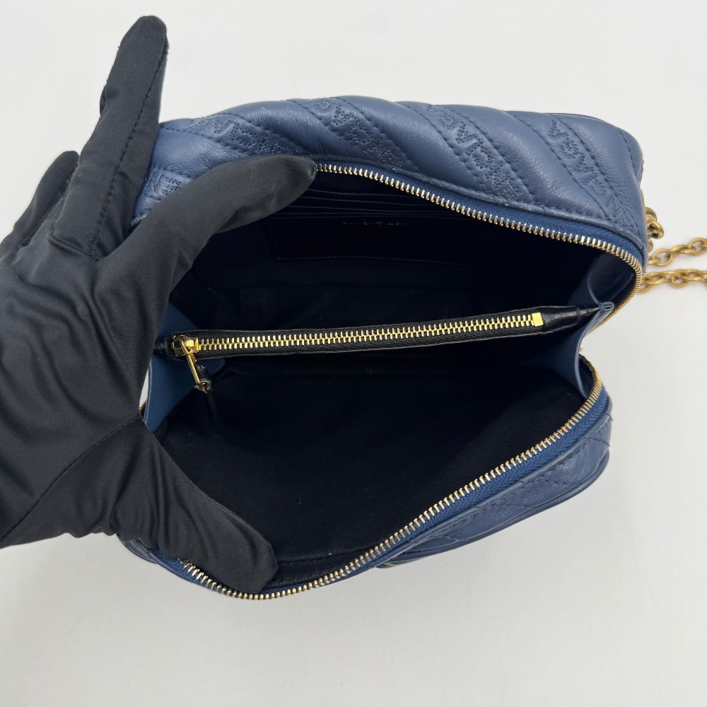 Balenciaga Blue Blanket Chain Crossbody Bag - 9