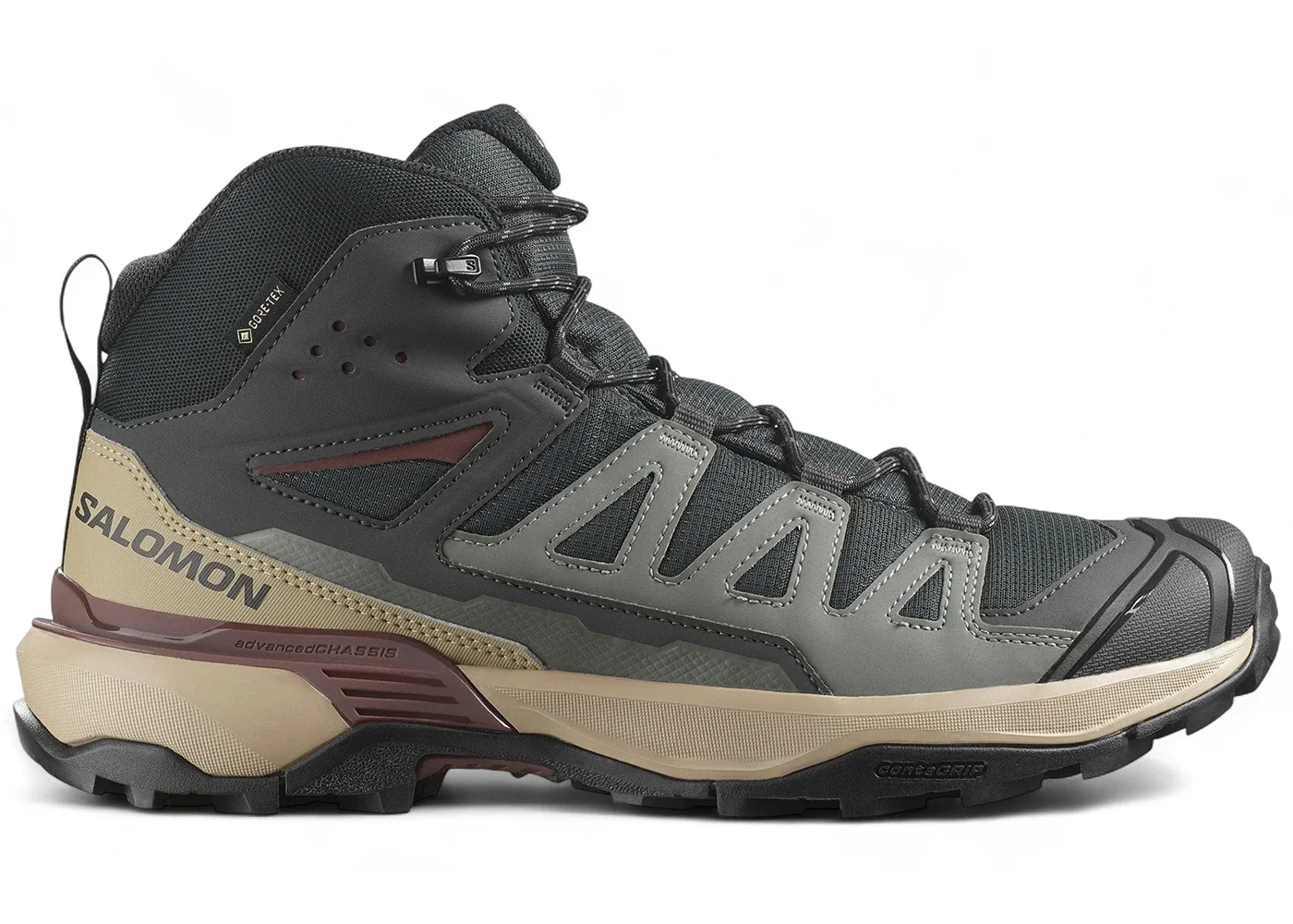 Salomon X Ultra 360 Mid Gore-Tex Phantom Desert Tan Rum Raison - 1