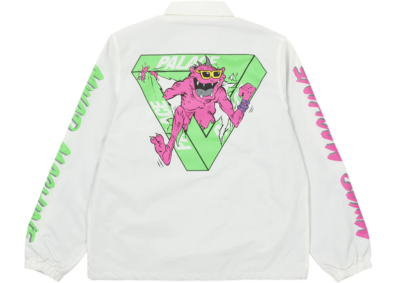PALACE Palace M-Zone Mutant Ripper Coach Jacket White outlook