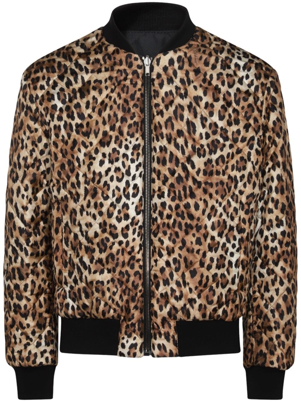 leopard-print bomber jacket - 1