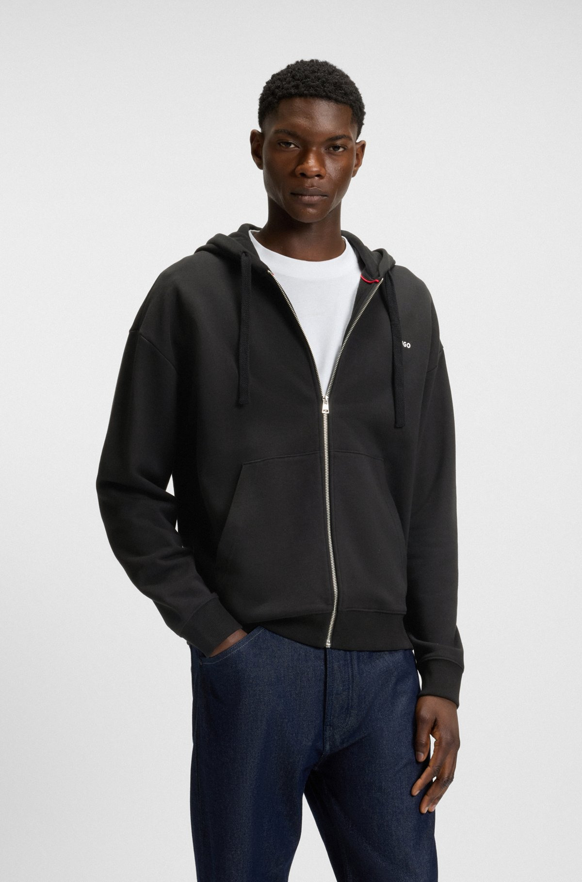 RELAXED-FIT ZIP-UP HOODIE IN COTTON TERRY - 2