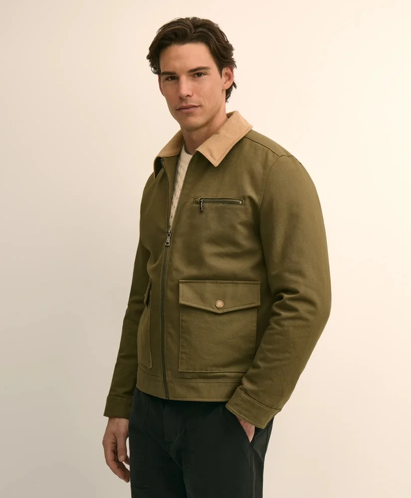 Cotton Canvas Water-Resistant Work Jacket - 1