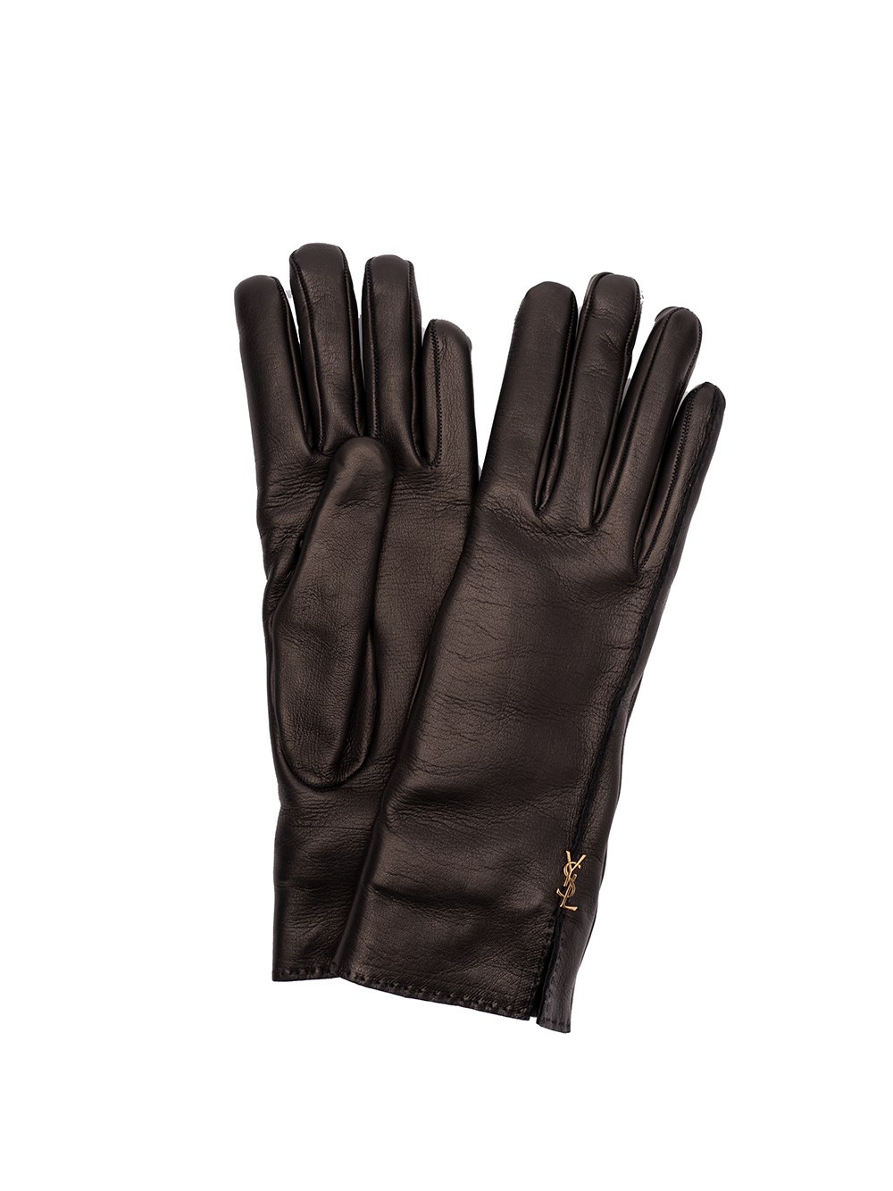 手袋 Saint Laurent Gants Petit Logo SAINT LAURENT `Petit Logo` Gloves | spinnaker | REVERSIBLE