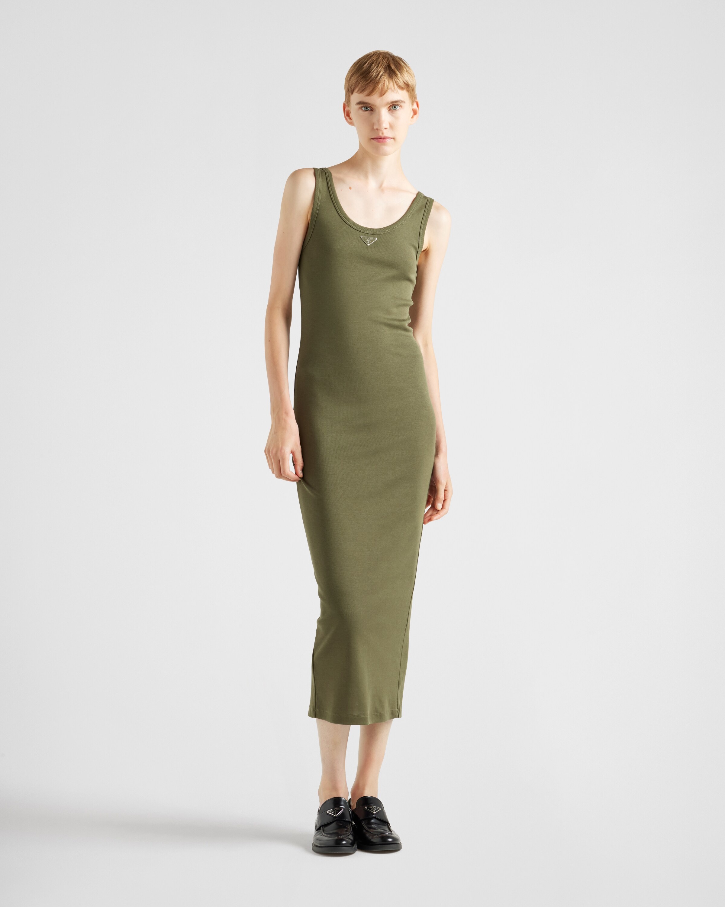 Ribbed knit cotton dress - 2