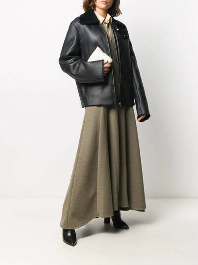 Jil Sander oversized biker jacket outlook