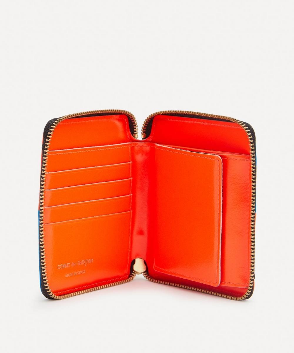 Leather Fluo Squares Wallet - 5