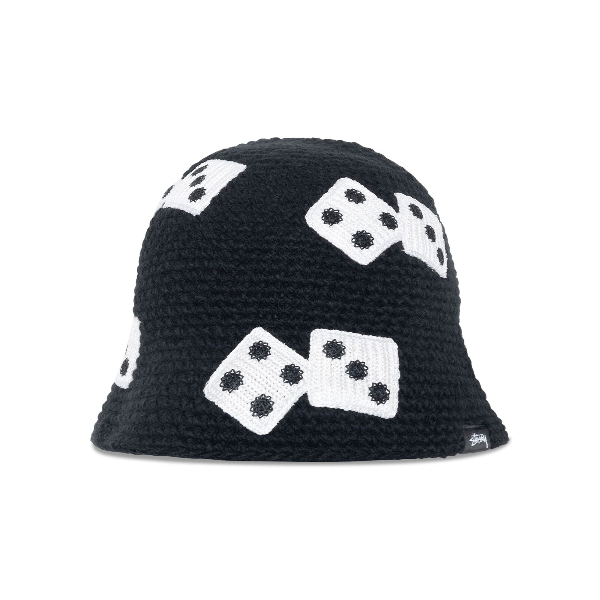 Stussy Dice Knit Bucket Hat 'Black' - 1