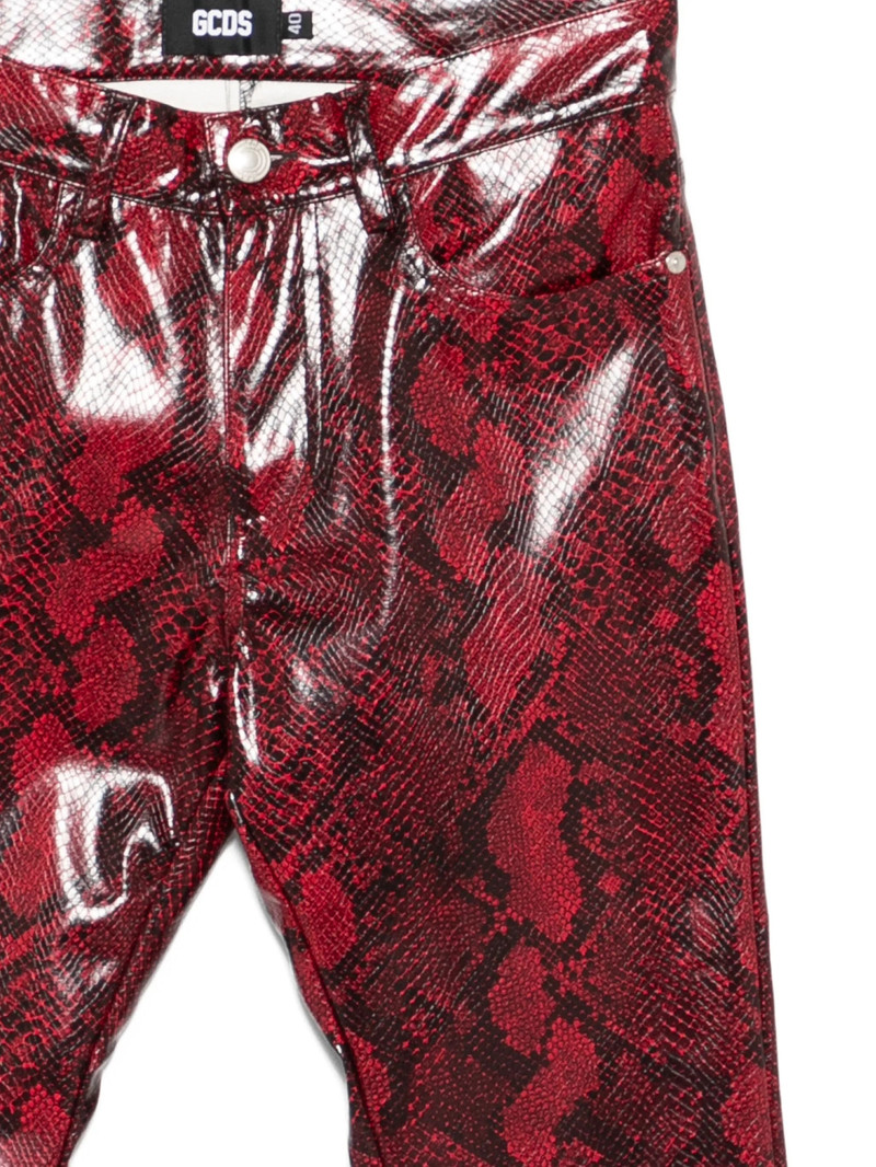 GCDS Gcds Snakeskin-print Pants outlook