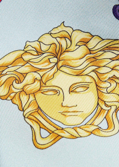 VERSACE Medusa Renaissance Print Silk Tie outlook