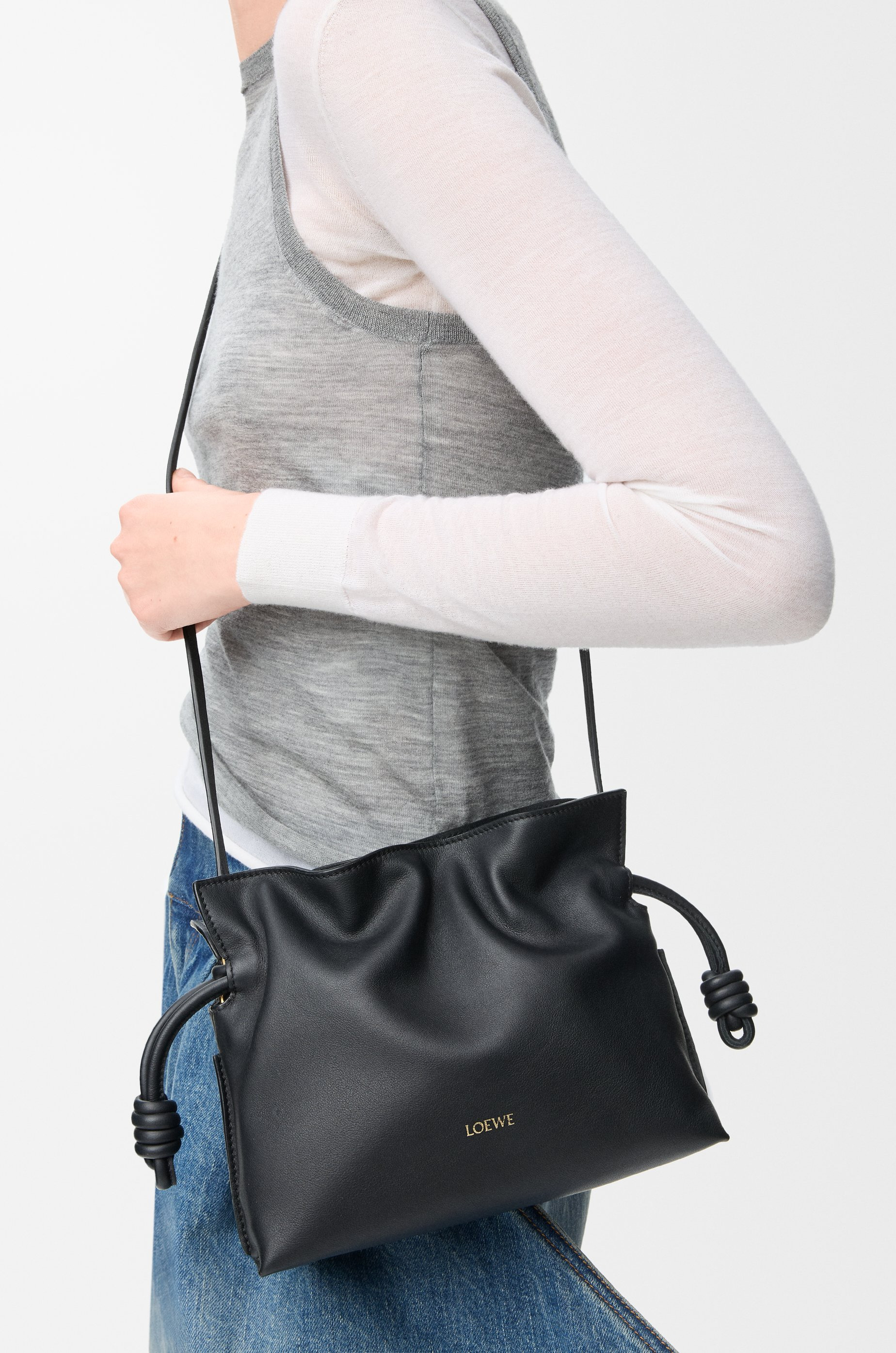 Mini Flamenco clutch in nappa calfskin - 2