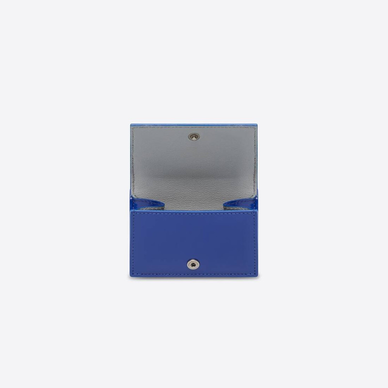 BALENCIAGA Men's Essential Mini Wallet in Blue outlook