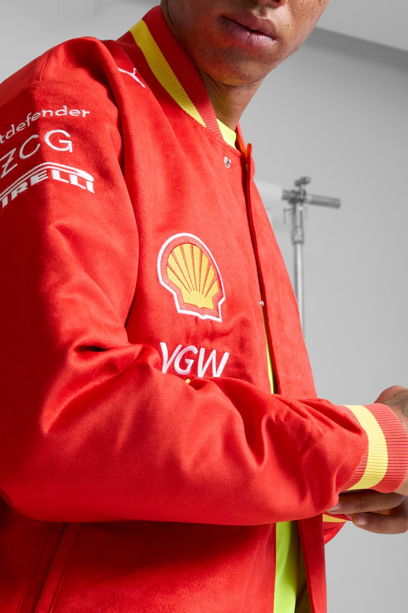 Scuderia Ferrari Team Men's Varsity Jacket - 4