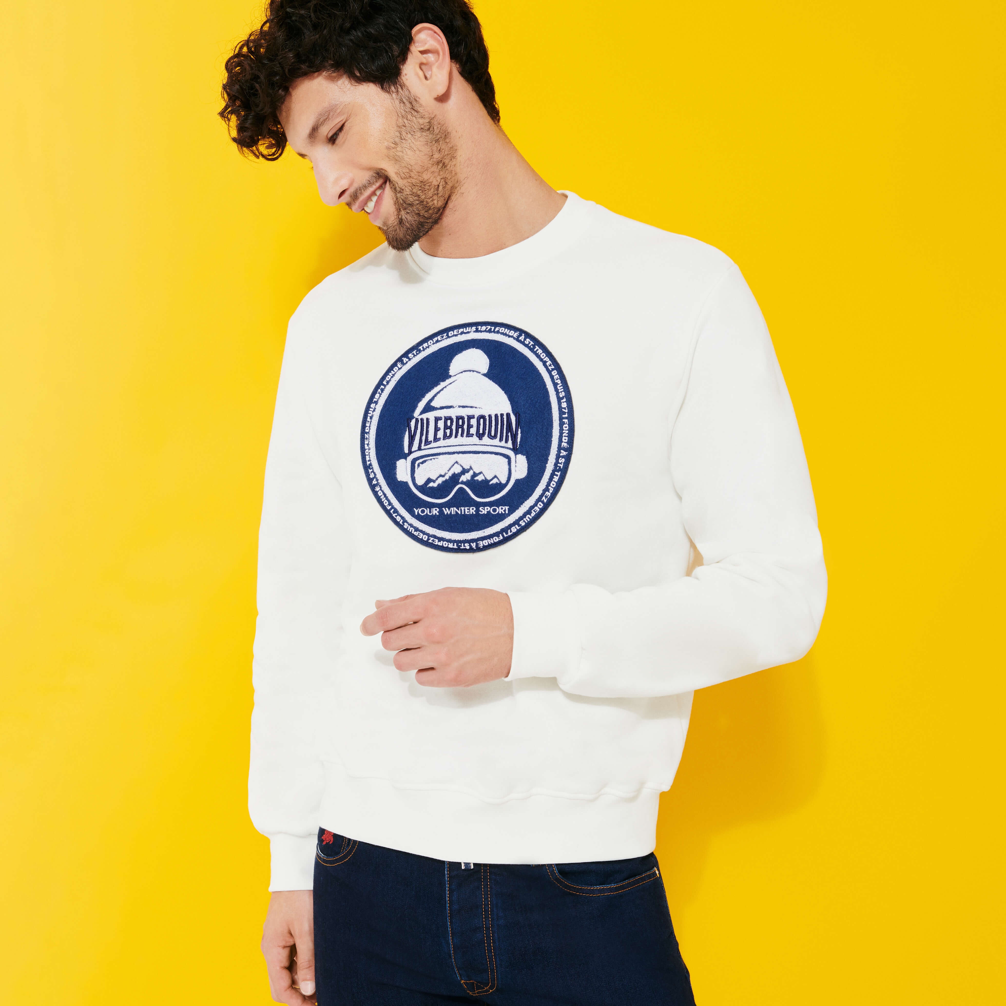 Men Cotton pullover Solid - 2
