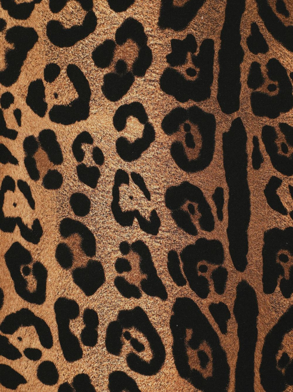 leopard-print crew-neck T-shirt - 3