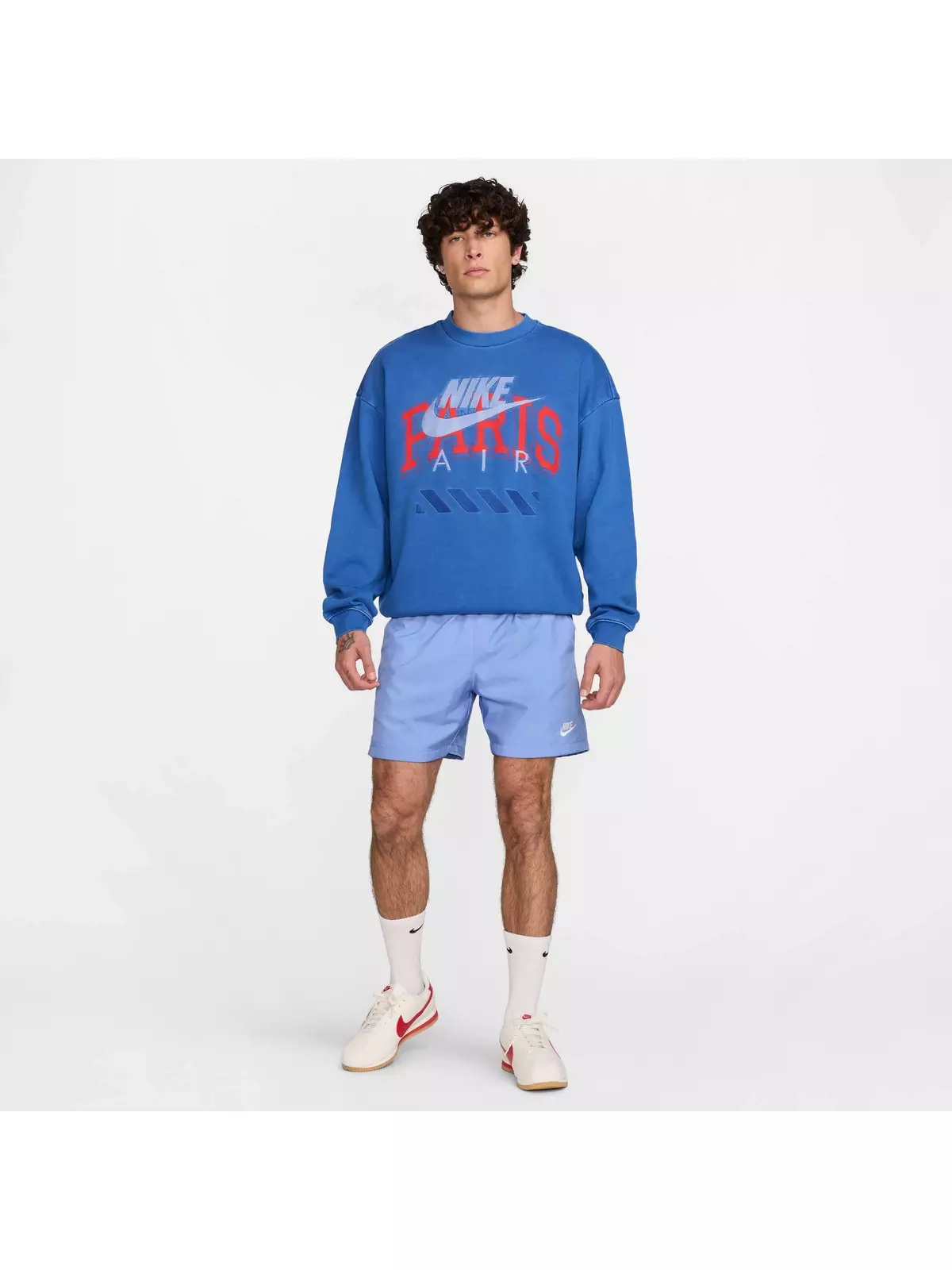 Air Men's "Paris" Fleece Crew -Blue - 5