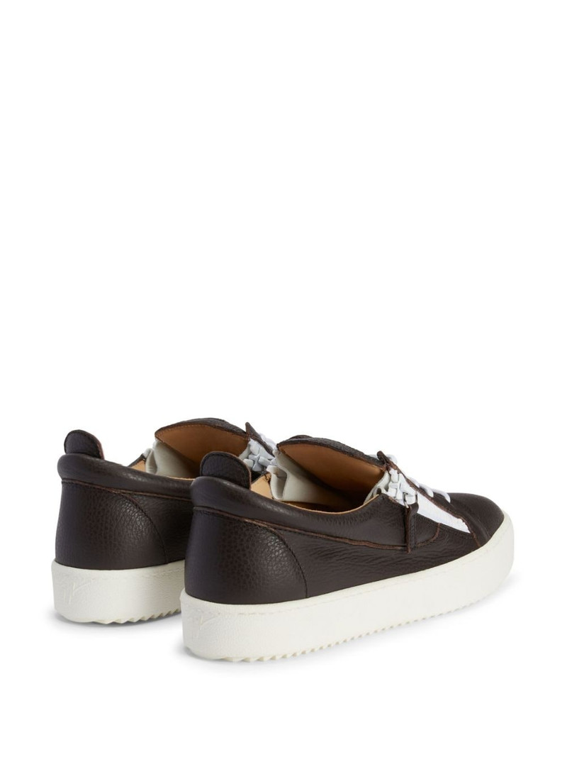Frankie zipped low-top sneakers 3