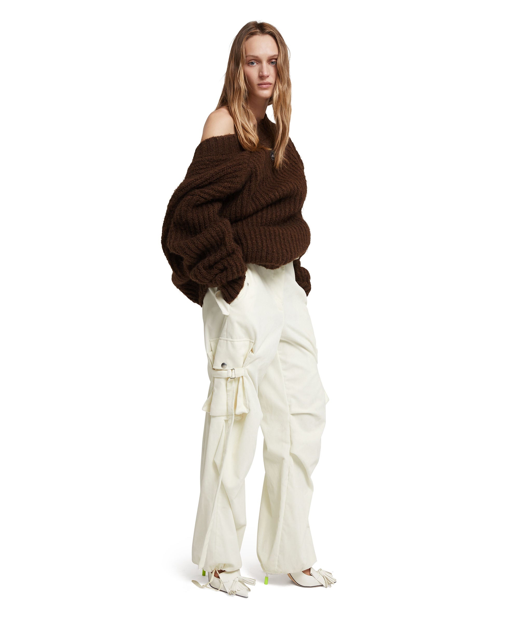 Cargo trousers with  "Blossom Hallucination" workmanship - 5