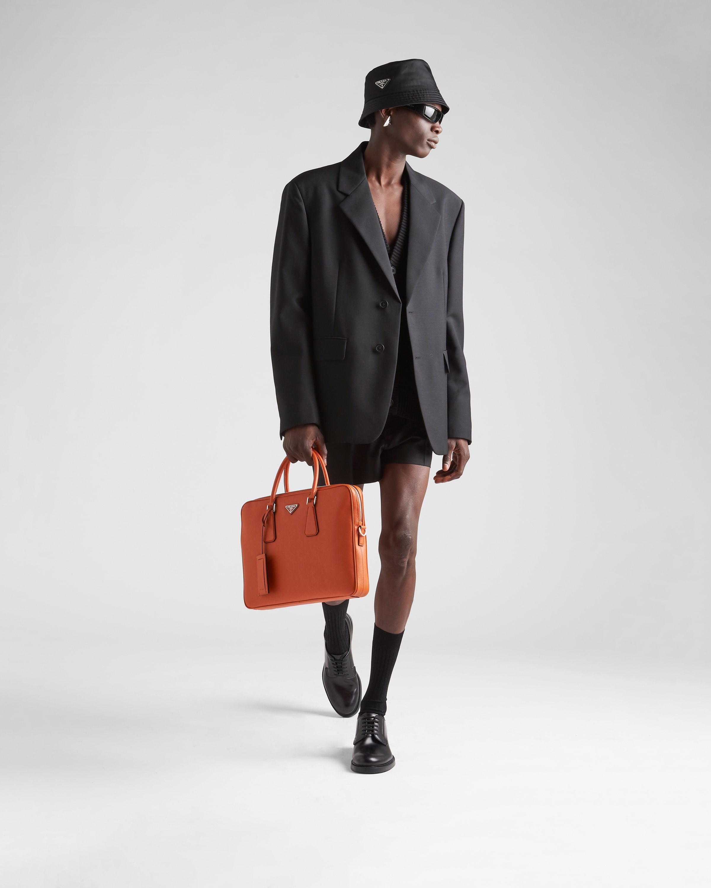Saffiano Leather Work Bag - 2
