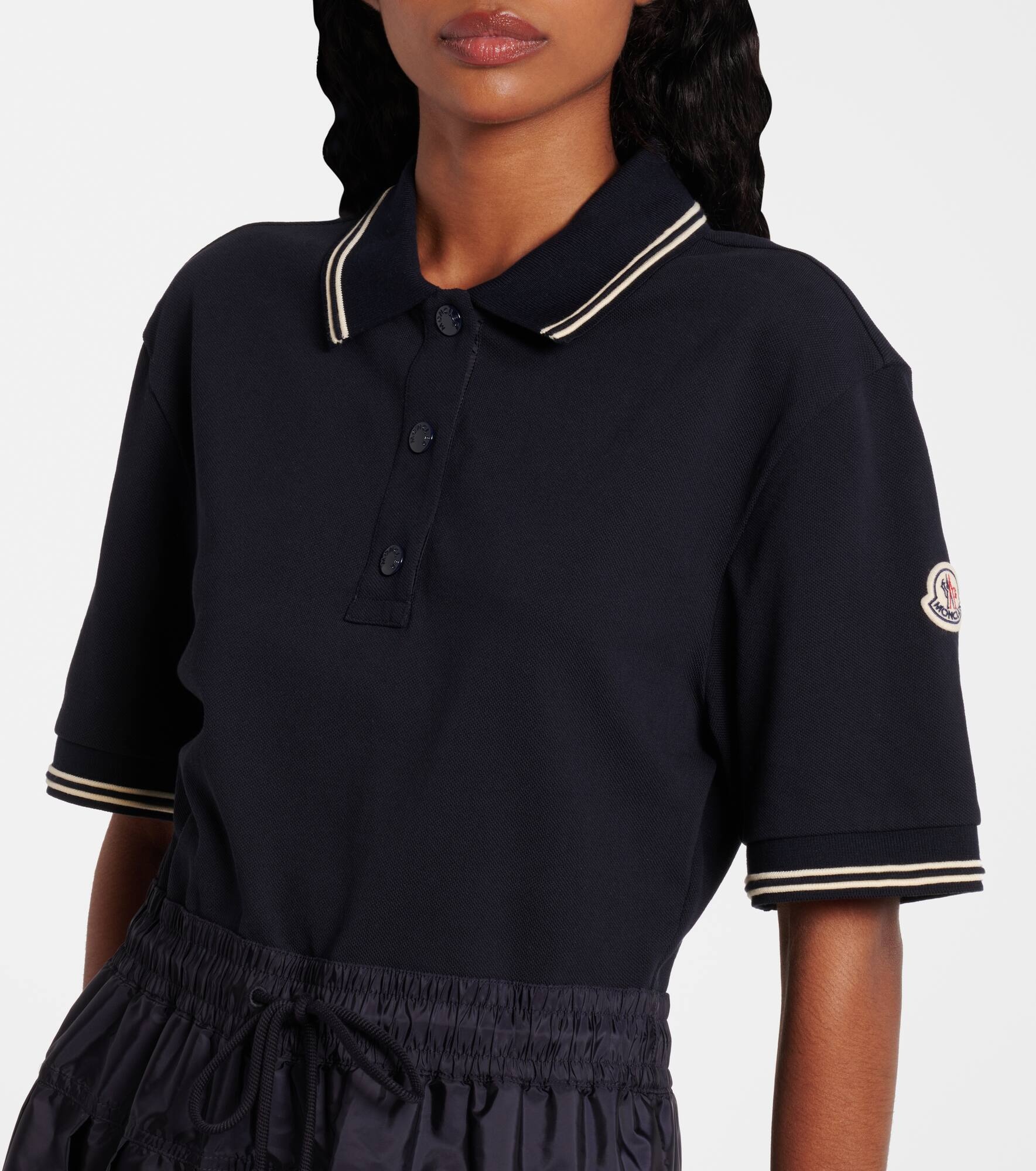 Technical cotton polo dress - 4