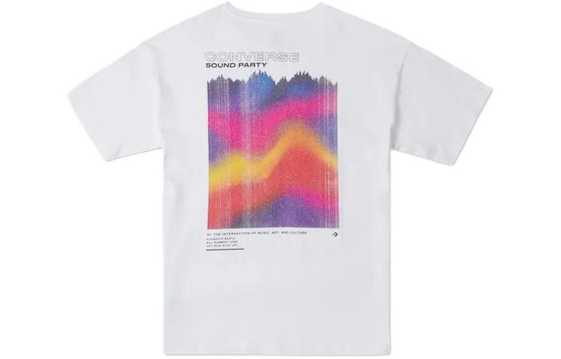 Converse (WMNS) Converse Soundwaves T-Shirt 'White' 10026374-A01 outlook