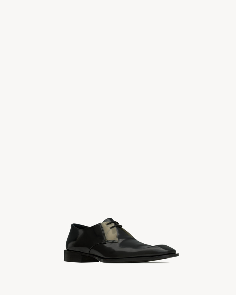 NICO DERBIES IN GLAZED LEATHER AND TPU 3