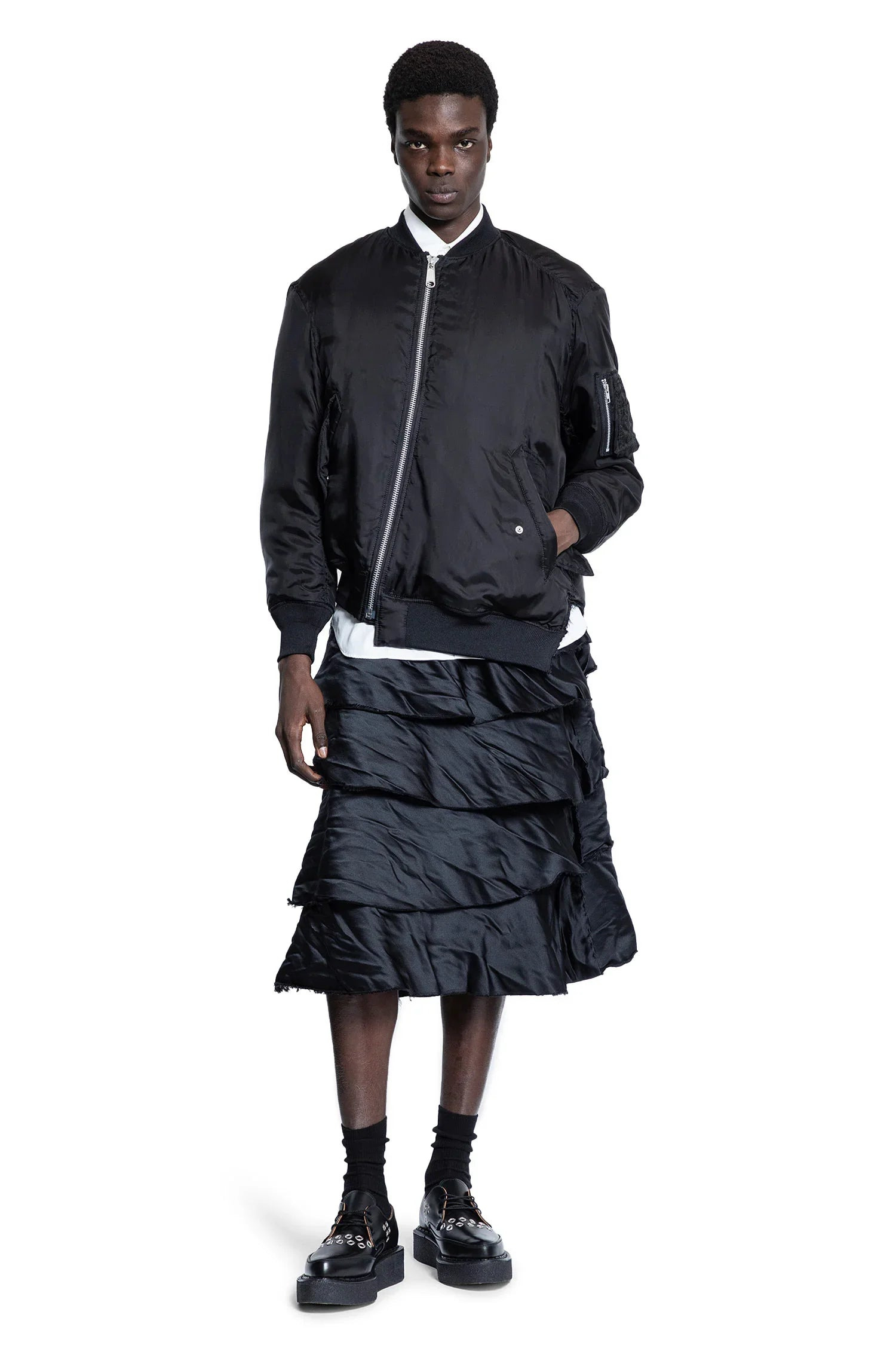 Asymmetric Nylon Bomber - 6