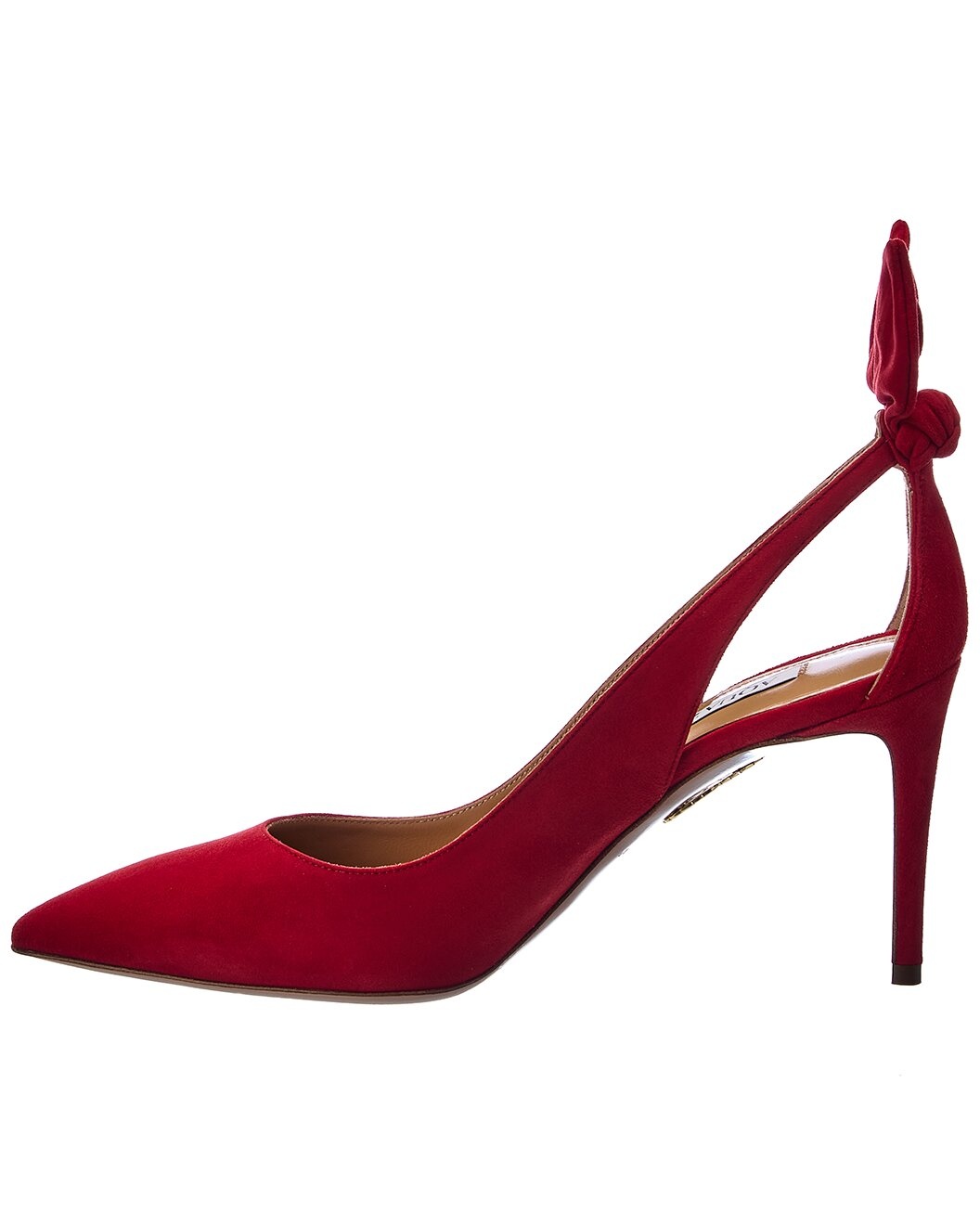 Aquazzura Bow Tie 85 Suede Pump - 2
