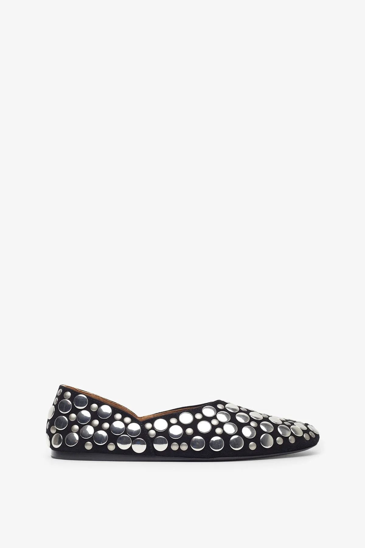 Jane black studs flats - 1