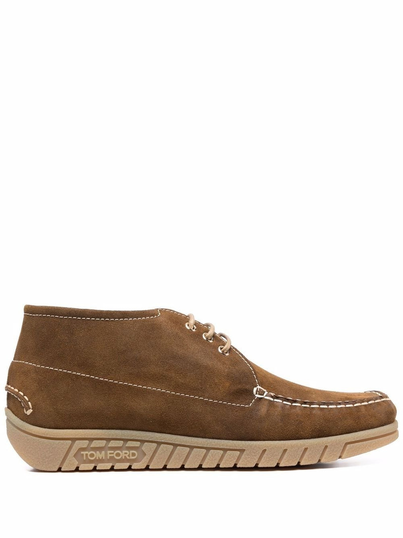 contrasting suede boat shoes 1