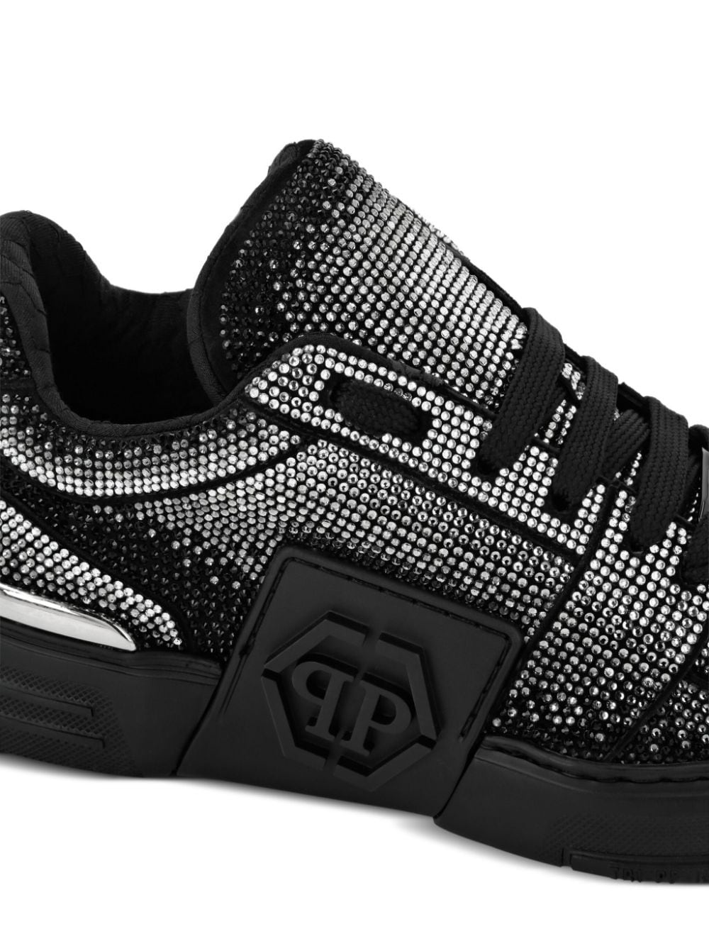 Strass Hexagon Suede Sneakers - 4