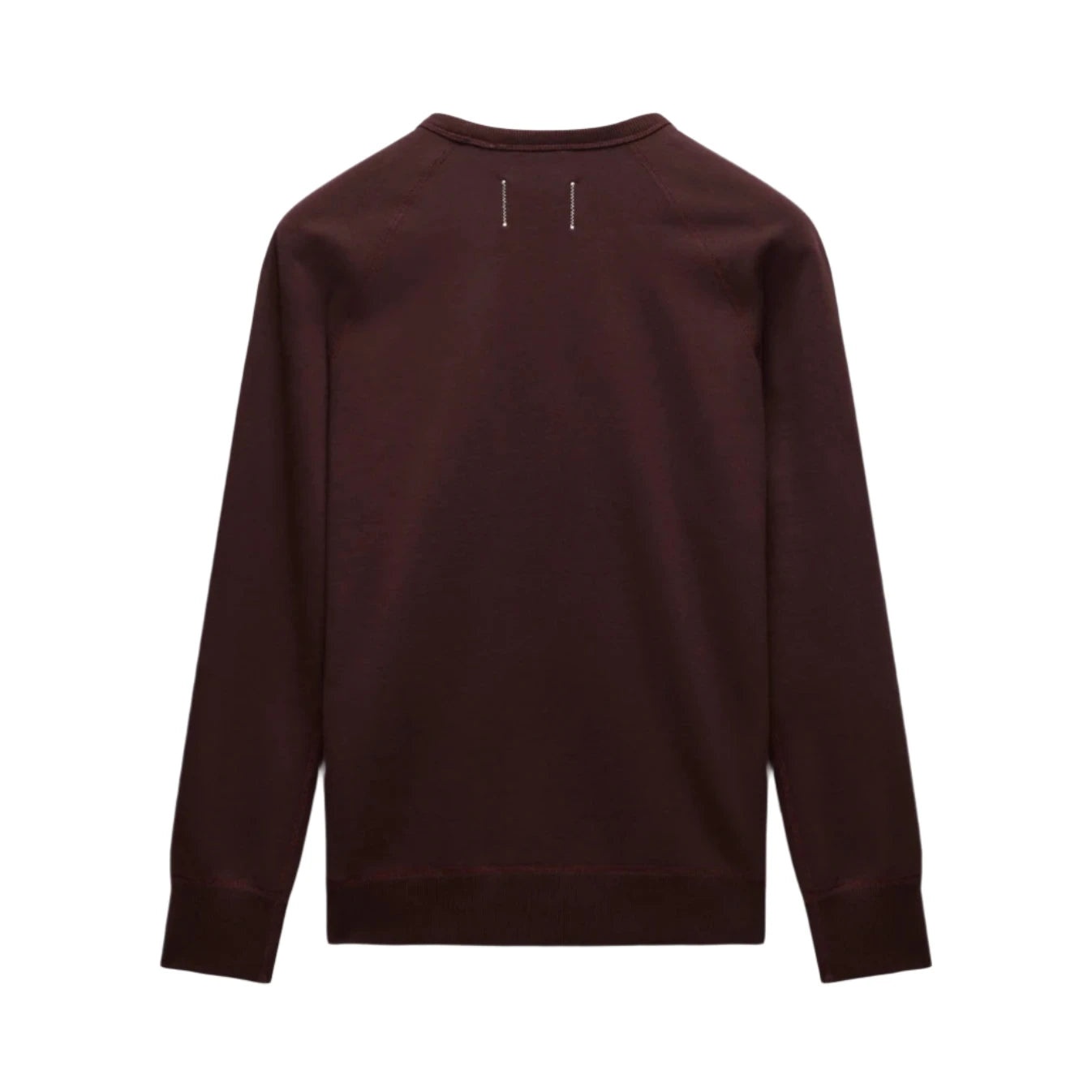 Midweight Terry Slim Crewneck Oxblood - 2