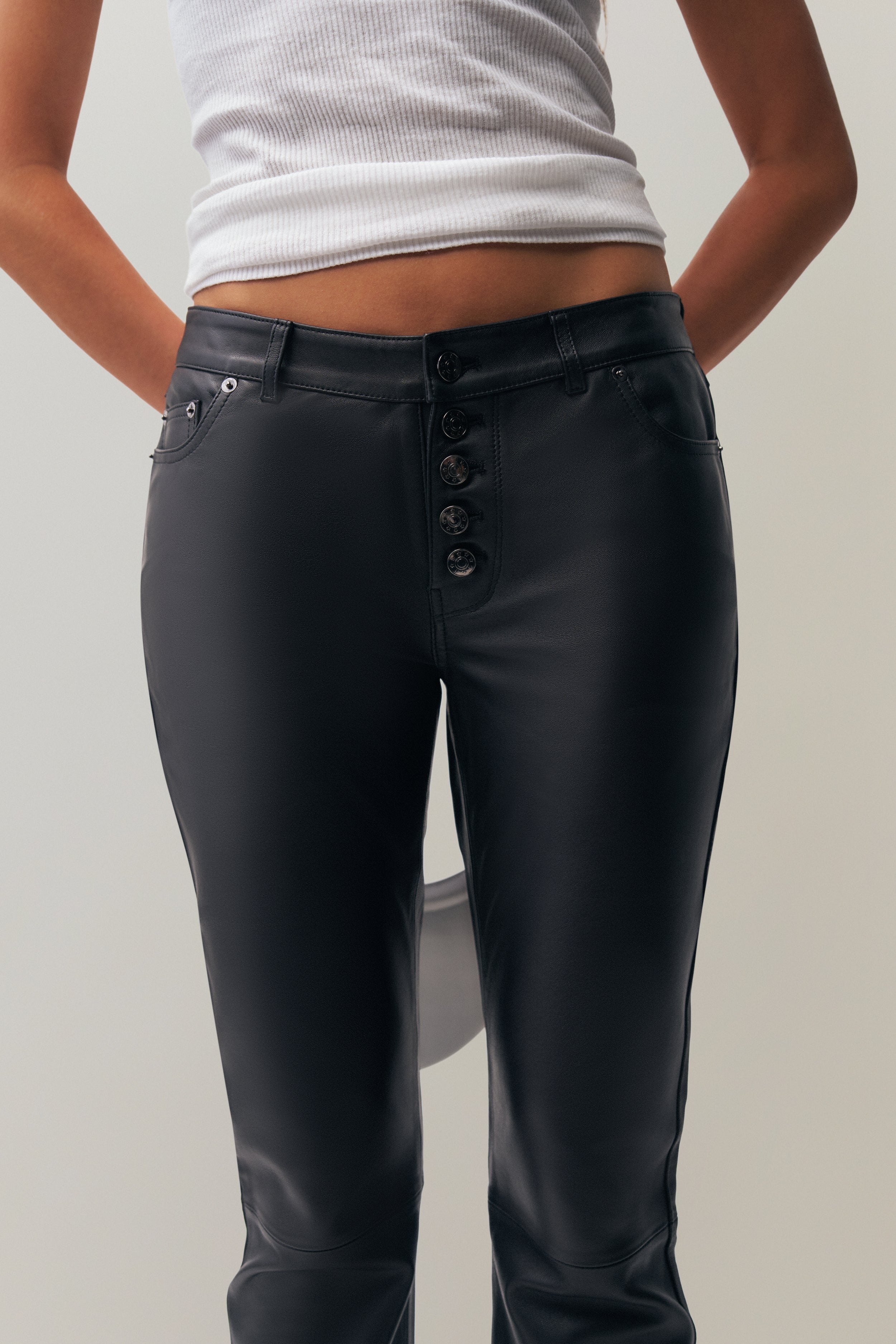 CELOSIA LEATHER PANT - 3