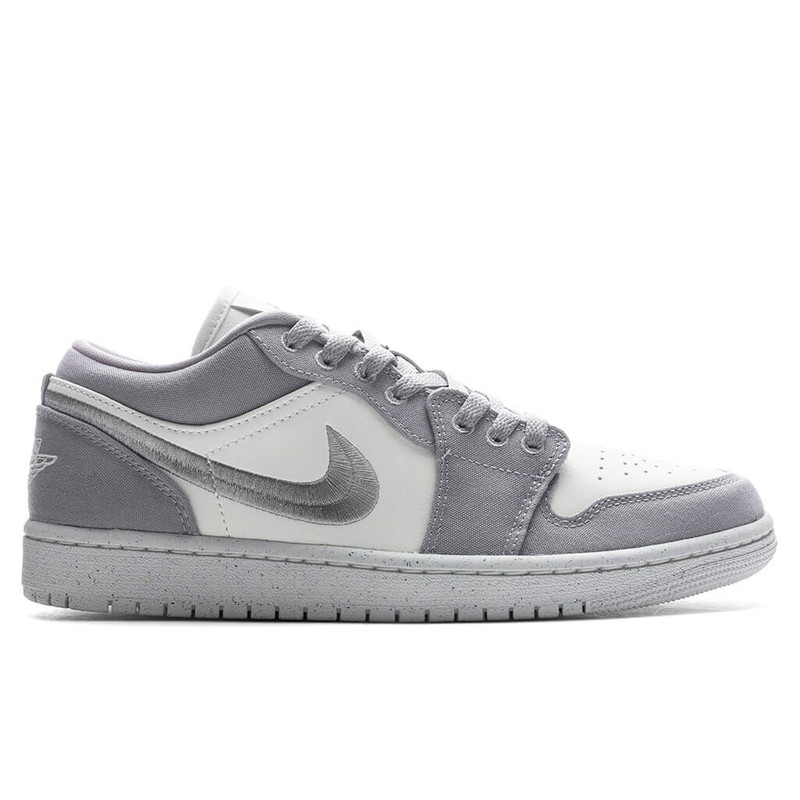 AIR JORDAN 1 LOW SE WOMEN'S - LIGHT STEEL GREY/SAIL/WHITE - 1