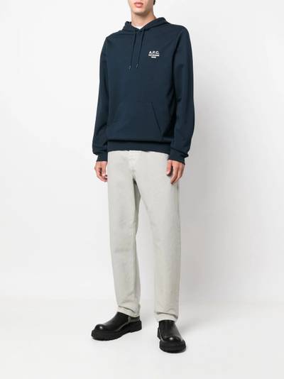 A.P.C. Marvin logo-print pullover hoodie outlook