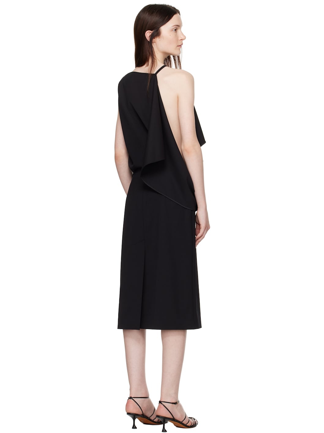 Black Elena Midi Dress - 3