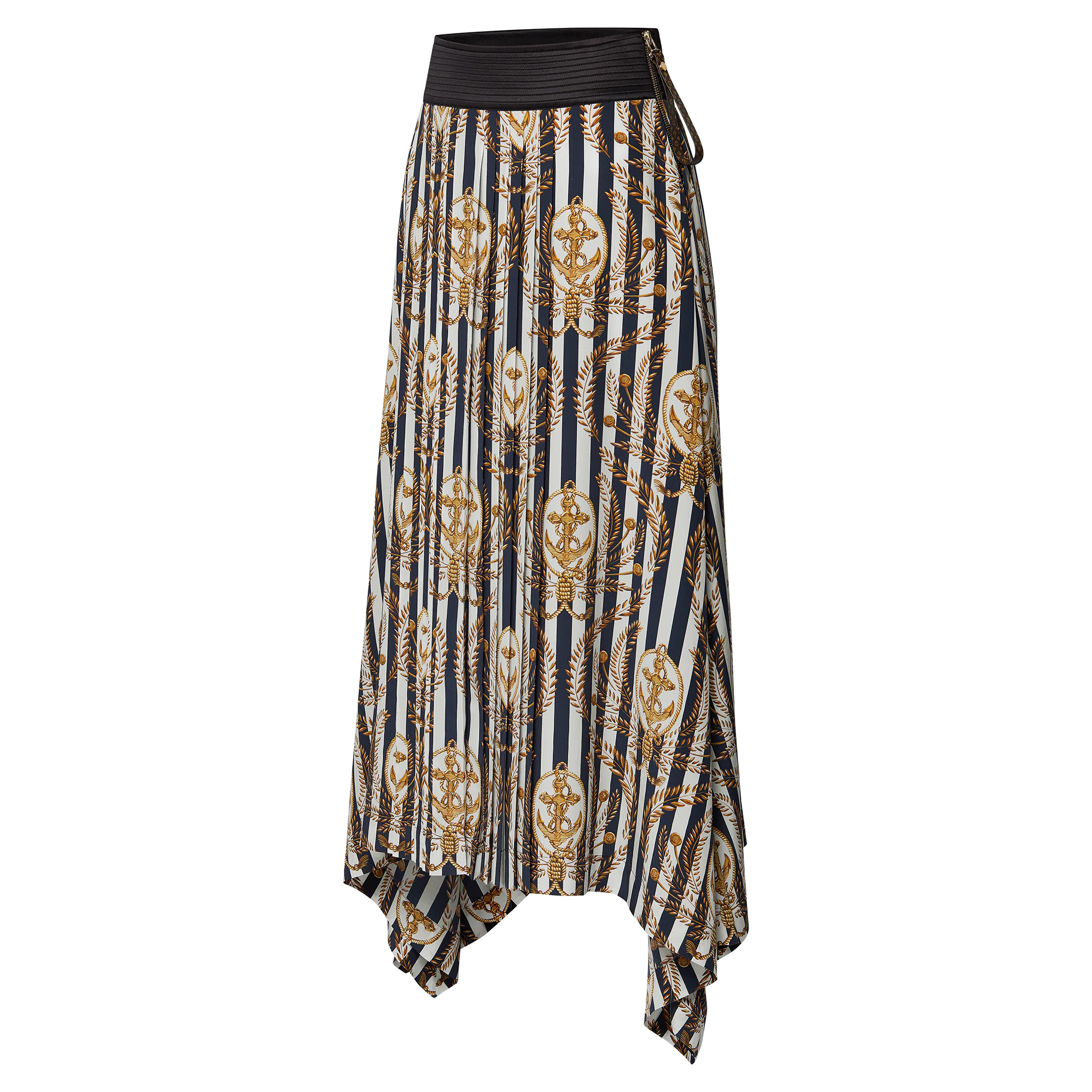 Striped Anchor Maxi Skirt - 2