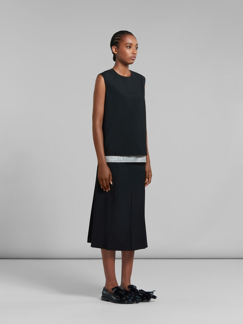 BLACK TROPICAL WOOL SLEEVELESS TOP 와 MARNI MENDING 5
