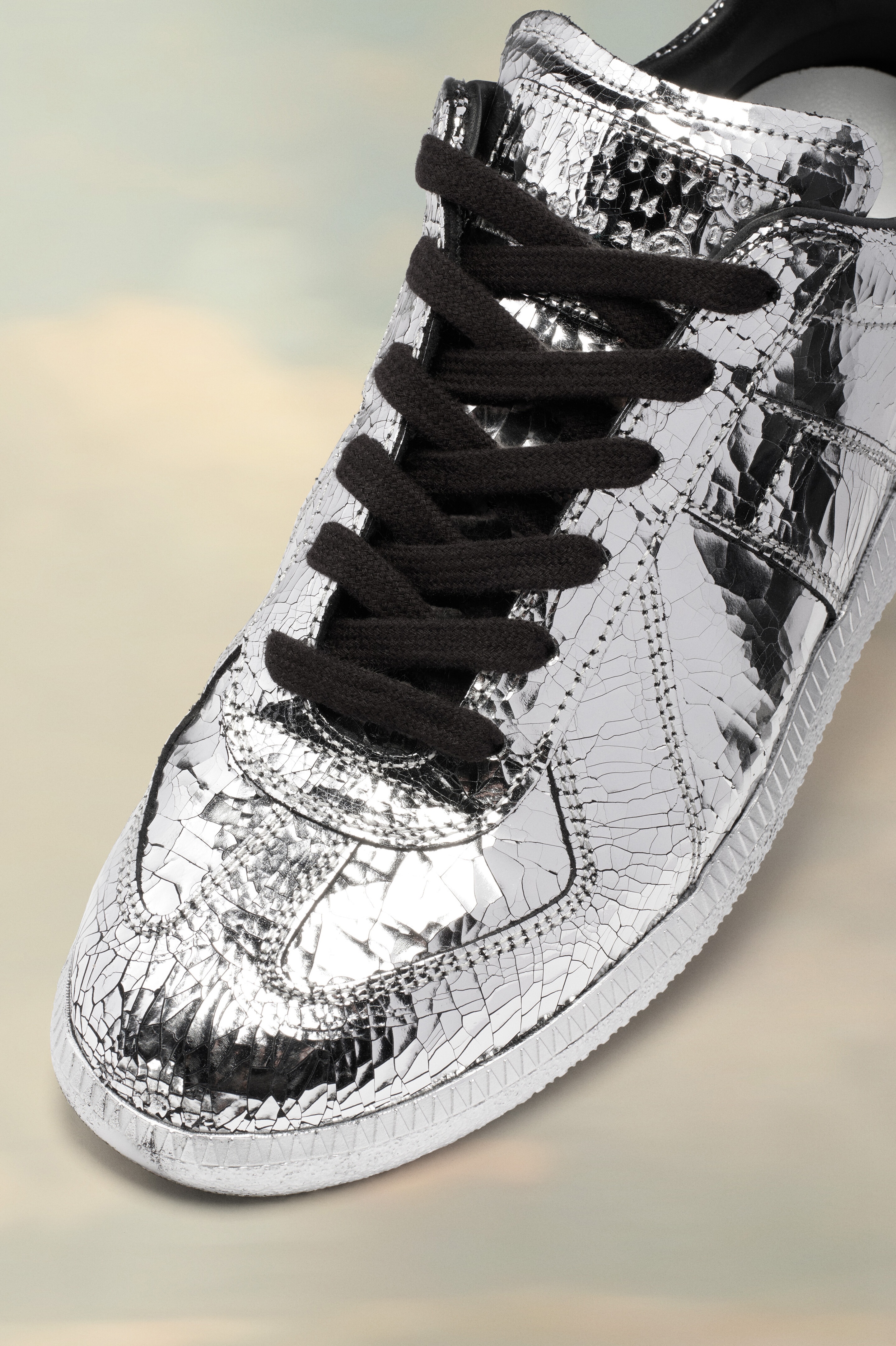 ★Maison Margiela★Replica Sneakers broken mirror Maison Margiela Replica Broken Mirror Low-Top Sneakers Sz