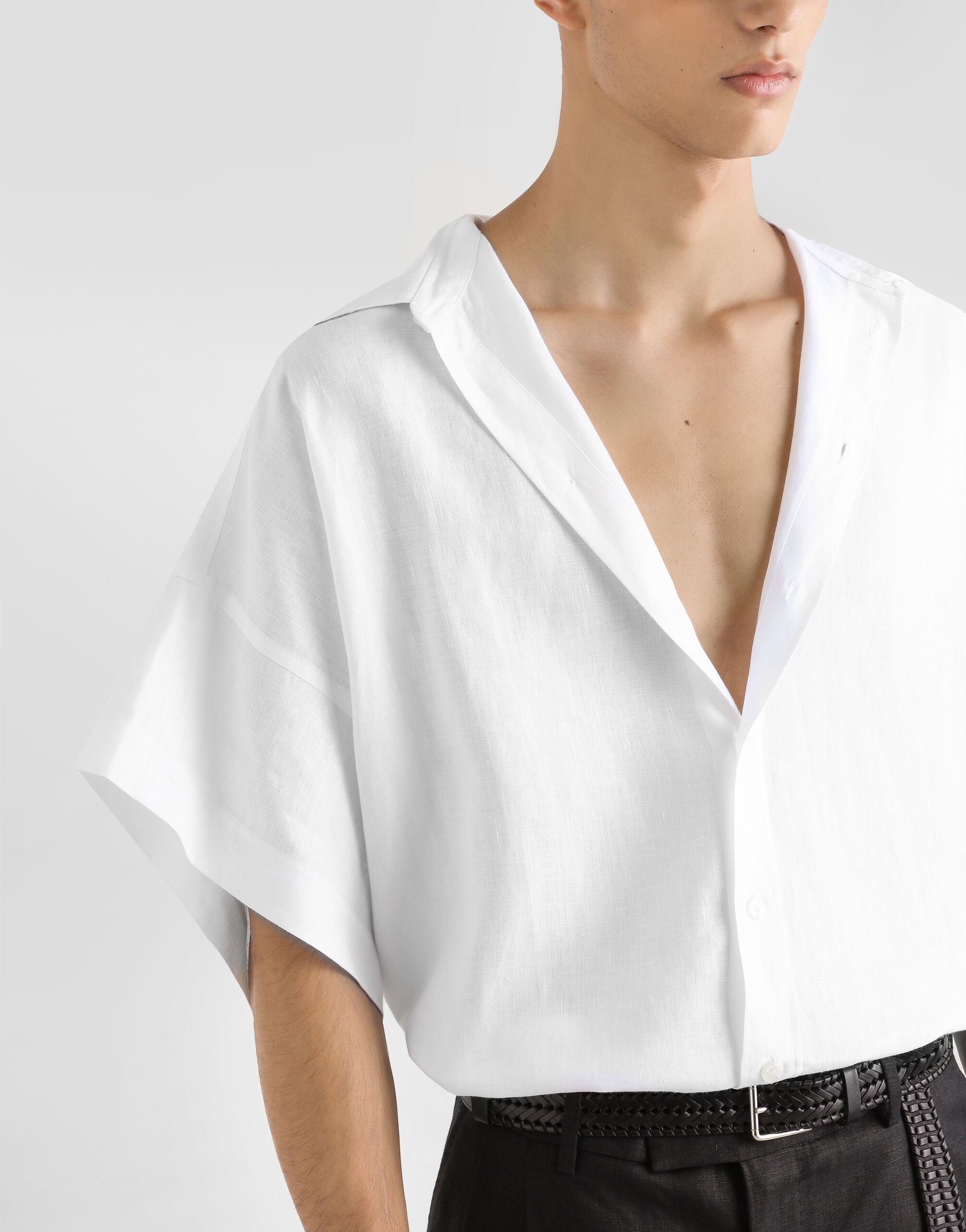 Linen shirt with full sleeves - 4