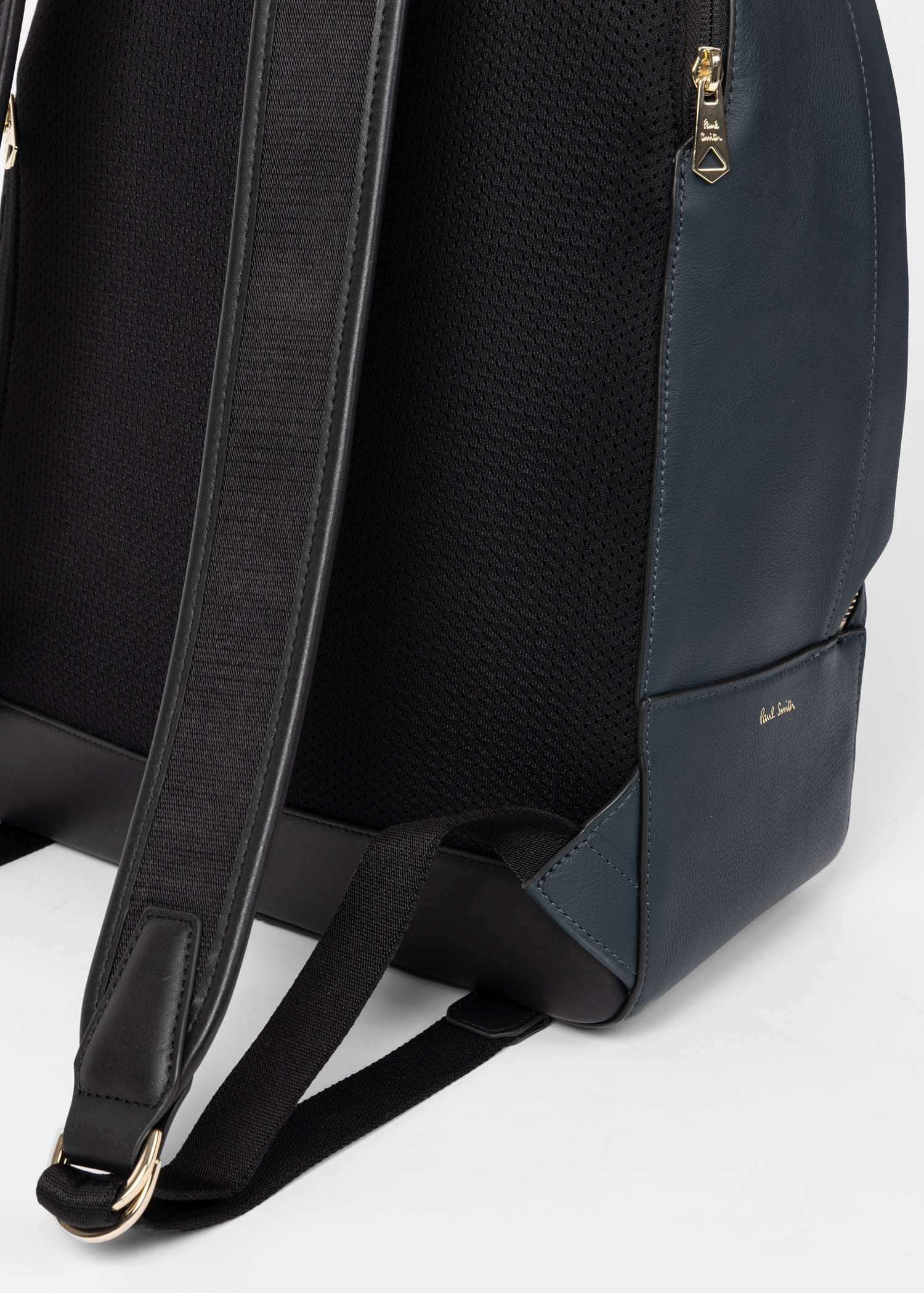 Leather 'Signature Stripe' Backpack - 4